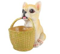 Aoaoy Cestello portaoggetti chiave ornamento cane animato, decorazione per la casa, ingressi, uffici (tipo 1)