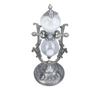 Aoaoy Chileur Clessidra, Timer di sabbia con supporto vintage 15 min di incisione in rilievo in rilievo in tempesta di clessidra in oro per decorazione scaffale (peltro antico)