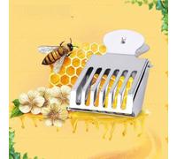 Aoaoy Clamp/Holder per Cage Capture Queen per apiario, scatola di raccolta in acciaio inox, strumento Hapering, attrezzature per apicoltura (nero)