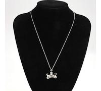 Aoaoy Collana con urna a forma di osso, 6 × 4 × 1 cm, collana commemorativa con ciondolo per animali domestici