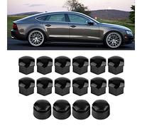 Aoaoy Coperchio del Cerchio del Dado della Ruota, 20pcs Protezione della Vite Ruota Coperchio Protezione Auto Caps, Cap (nero)