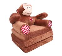 Aoaoy Divano pieghevole per cartone animato 2 in 1 con braccioli, comoda sedia per bambini, divano rimovibile, divano trasformabile in letto e ragazza (a forma di denaro)