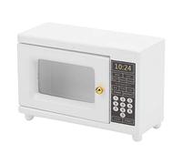 Aoaoy Elettrodomestico da cucina per casa delle bambole 1:12 forno a microonde in miniatura, modello di simulazione con piccola decorazione, accessori per la casa delle bambole