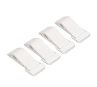 Aoaoy Fermaporta multiuso, 4 pezzi, per eliminare il rumore e prevenire le collisioni, adatto per casa, ufficio e hotel (bianco)