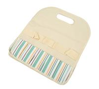 Aoaoy Generica Borsa Grande per gli Strumenti da Giardino, nel Tessuto Oxford, con Tasche Profonde per L'esterno, #2, GENERICH1WDPOGZRT-12 (Beige con strisce di colore)