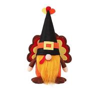 Aoaoy Gnomo con coda di tacchino, decorazione per la casa (20 x 10 cm)