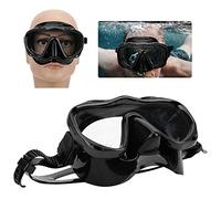 Aoaoy Immersione Maschera per Occhiali da Nuoto Adulti per Immersione in In , Occhiali per Adulti Occhiali Scudo in Silicone Protettore per Gli Occhi (MK-901 Black)