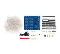 Aoaoy Kit Quadrato a Quadratura Leggera a LED 3D, Rosso Blu, Fatto a Mano, Decorazione per la Casa, Blu, Rosso, di Luce (Blu)