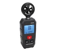 Aoaoy Memoria di Velocità del Vento Digitale, Rilevamento dell'umidità della Temperatura, Arresto Automatico Portatile Adatto per Attività All'Aperto, 6 Unità ad Alta Precise Scoppiare