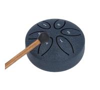 Aoaoy Mini acciaio Tongue Tamburo 3inch 6 Tone Sound Healing Kit con 1pcs Drumstick Mini Handpan for Musical Instrument (Blu Navy)