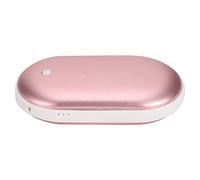 Aoaoy Mini Scaldamani Portatile con Alimentazione Mobile 5200mAh Power Bank di Ricarica per attività All'aperto, Calore di Lunga Durata (Rosa)