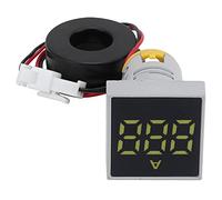 Aoaoy Misuratore di Corrente Digitale, AC AD16-22FSA, Alta Luce Indicatore di luminosità, Basso Consumo di Energia, Dimensioni Compatte per Uso Esterno, con Grande Precisione (Giallo)