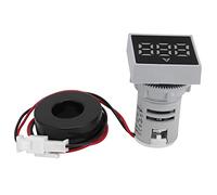 Aoaoy Misuratore di Corrente Digitale, AC AD16-22FSA, Alta Luce Indicatore di luminosità, Basso Consumo di Energia, Dimensioni Compatte per Uso Esterno, con Grande Precisione (Bianco)