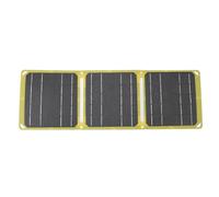 Aoaoy Pannello solare pieghevole 21 W doppio silicone monocristallino portatile USB per la pesca in viaggio di campeggio, leggero e facile da trasportare dimensioni aperte 56 x 18,5 cm, design