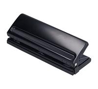 Aoaoy Perforatrice per carta, in metallo, struttura stabile a 6 fori, struttura strutturale, con cuscinetto antiscivolo per pavimento, per quaderni a foglia larga, planner
