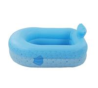 Aoaoy Piscina gonfiabile per bambini, in PVC resistente, motivo a cartoni animati, facile da piegare e riporre, blu, goditi una festa in piscina nel cortile