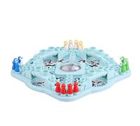 Aoaoy Pop 'n Drop Penguins Gioco per Famiglie Giocattoli per Bambini, Gioco da Competizione da Tavolo per Dadi da Tavolo per L'interazione tra Genitori e Figli, Plastica Ecologica,