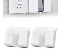 Aoaoy Porta del Telefono Cellulare Hook per Caricatore a Parete con Dock di Ricarica, Nastro a Doppia Faccia Forte per Stazione di Ricarica Montata a Parete, Adatto per Telefoni (Pasta bianca Z1)