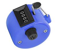 Aoaoy Scatola in metallo, corpo piccolo, facile da usare, contatore portatile, registrazione orari, varietà di colori, per statistiche dati, partecipazione a conferenze, traffico fluente (blu)