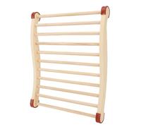 Aoaoy Schienale per sauna, design a forma di S, in legno, effetto massaggio, robusto e forte, riutilizzabile, impedisce lo scivolamento, elegante, confortevole, estremità in gel di silice, facile da