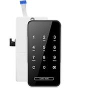 Aoaoy Smart Keyless Touch Screen Password Blocco Armadio, Scheda+Combinazione Password Sblocca, Adatto per Armadi, Armadi, Armadietti, Cassetti, ecc., Materiale in (Braccialette di bracciale)