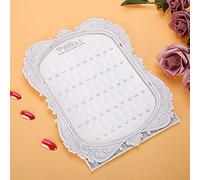 Aoaoy Stand Color Sample Libro per Unghie 24 × 19 × 1 Nail Art Display Fleleur 48 Colori Carta di Smalto per Unghie Carta Strumento di Manicure