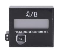 Aoaoy Tachimetro del Motore Digitale, Misuratore di Giri Induttivo con per Carrello Motociclistico Kart ATV Yacht, Intervallo di Temporizzazione 0-9999,9 Ore, Gamma di Giri