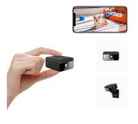 AOBOCAM Mini Telecamera WiFi Interna 4K UHD Videocamera Sorveglianza con Visione Notturna, 5 Ore Autonomia, Notifiche Movimento Istantanee, Doppia Memoria SD/Cloud, Controllo Remoto Con App