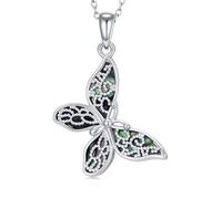 AOBOCO Collana con farfalla da donna, con ciondolo a farfalla, per San Valentino