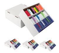 AOBOPLE 4 Pcs Deck Box per 9360+ Carte, Deck Box Magic Collezionabili Con 48 Divisori,Contenitore Carte Pokemon per Carte TCG MTG YuGiOh(3 Strati)