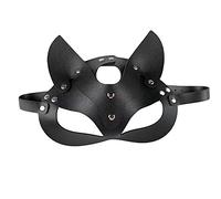 AOBORE Maschera per gli occhi della volpe maschera in pelle di pu