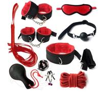 AOBORE Set per giochi di ruolo in pelle rossa (10 pezzi), adatto per spettacoli teatrali