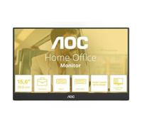 AOC 16T20E2 Monitor Portable 15.6" IPS 60Hz Full HD 4ms Multimediale 2*USB-C/Mini-HDMI