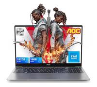 AOC 2025 TX15 PC Portatile 15,6" CPU Twin Lake-N150,RAM 16GB SSD 512GB,Guscio Metallico PC Portatile in Offerta,WiFi,BT5.0,Type_C, USB3.2,HDMI, Alte Prestazioni Notebook(Grigio)