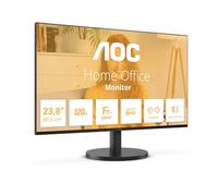 AOC 24B3QA2 - Monitor Full HD da 24 pollici, 120 Hz, Adaptive Sync., altoparlanti (1920x1080, 1x D-Sub, 1x HDMI 1.4, 1x DisplayPort 1.2) nero