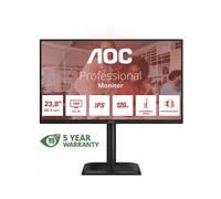 Aoc Monitor 23,8 LED Ips FHD 16:9 4MS 300 Cdm 120hz, Pivot, VGA/DP/Hdmi, Multimediale 24e4u