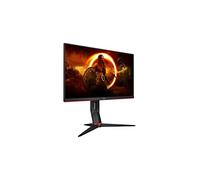 AOC 24G2U5/BK Monitor da Gaming Flat 23.8" IPS, Frameless, FHD 1920 x 1080 a 75 Hz, Tempo di Risposta 1 msec/MPRT, 2 x HDMI, 1 DP, 4 x USB, Speaker, Regolabile in Altezza, FreeSync, Nero/Rosso