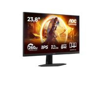 AOC 24G4ZRE 23.8 pollici FHD Monitor 260Hz, Fast IPS Panel, 0.3ms MPRT, Adaptive Sync, HDR10, G-Sync Compatible, (1920x1080 HDMI 2x 2.0 DP 1x 1.4) Nero