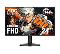 AOC 24G51F - Monitor da gioco da 24", 1920 x 1080 144 Hz, pannello IPS, pronto per console di gioco, Full HD, 3 lati, senza cornice, 1 HDMI 2.0, 1 porta schermo, 3 anni punto luce zero