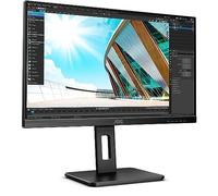 AOC 24P2Q - Monitor FHD da 24 pollici, regolabile in altezza (1920 x 1080, 75 Hz, VGA, DVI, HDMI, DisplayPort, hub USB), colore: Nero