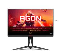 AOC AGON AG275QX - Monitor Gaming QHD da 27 pollici, 170 Hz, 1 ms, HDR400, FreeSync Premium, compatibile con G-Sync (2560x1440, HDMI, DisplayPort, hub USB), colore nero/rosso