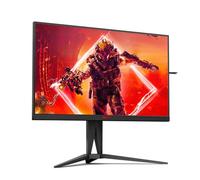 AOC AGON AG275QZN - Monitor Gaming QHD da 27 pollici, FreeSync Premium, 0,5 ms, 240 Hz (2560x1440, DisplayPort, HDMI, hub USB), colore nero/rosso