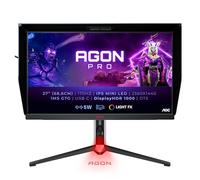 AOC Agon Pro AG274QXM - Monitor Gaming da 27 Pollici QHD, 170 Hz, 1 ms, FreeSync Premium Pro, HDR1000 2560 x 1440, HDMI, DisplayPort, USB-C, USB Hub Nero/Rosso, Mini LED, FreeSync Premium pro