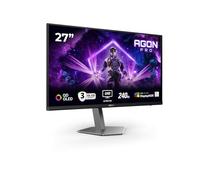 AOC Agon Pro AG276UZD - Monitor da gioco piatto OLED QD da 27 pollici, 240 Hz, 0,03 ms, FreeSync Prem Pro, G-Sync comp., regolazione altezza, HDR400 (3840x2160, 2xHDMI, DisplayPort, hub USB) Nero