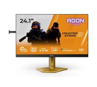 AOC CS24A da 24,1 pollici FHD Monitor, 610Hz, pannello TN eSports, GtG 0,5 ms, sincronizzazione adattiva, HDR400, G-Sync, regolazione dell'altezza, (1920x1080 HDMI 2x 2.1 DP Hub USB) Nero