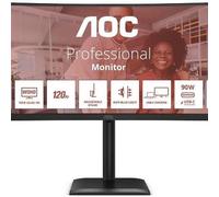 MONITOR AOC LCD CURVED VA 120Hz LED 34 WIDE CU34E4CV 4ms QHD 3500:1 REG.ALT. BLACK 2xHDMI DP HUB USB LAN Vesa Gar. 5 Fino:31/10