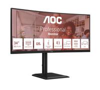 AOC E4 CU34E4CV Monitor PC 86,4 cm (34") 3440 x 1440 Pixel UltraWide Quad HD LCD Nero