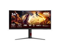 AOC G4 CU34G4Z Monitor PC 86,4 cm (34 ) 3440 x 1440 Pixel Wide Quad HD LED Nero, Rosso - Nouvo