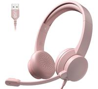 AOC Cuffie USB con microfono per PC, microfono con cancellazione del rumore, USB-A