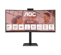 AOC E4 CU34E4CW Monitor PC 86,4 cm (34") 3440 x 1440 Pixel UltraWide Quad HD LED Nero
